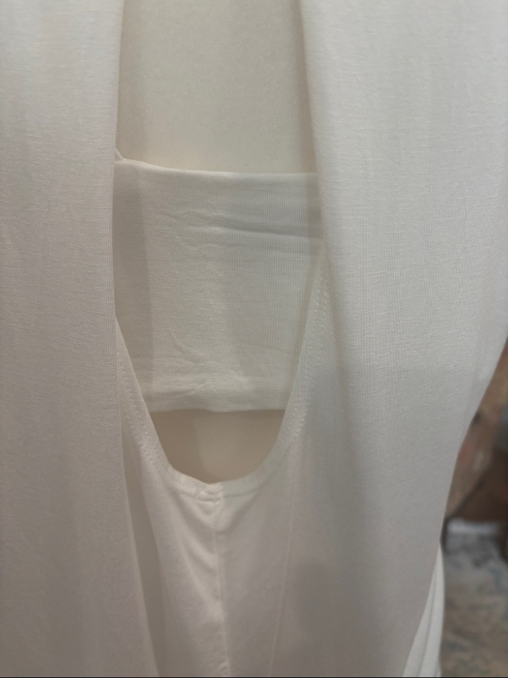Trina Turk Torme White Knit Top Sleeveless Keyhole Back Size S View 5